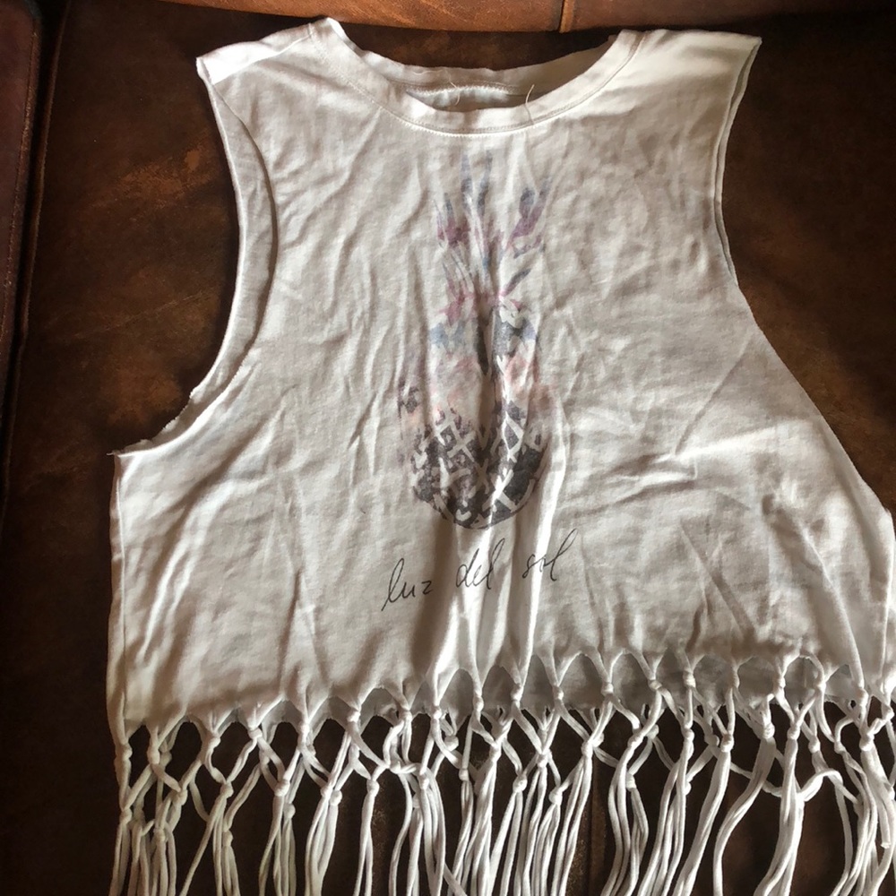 Hollister pineapple tank top